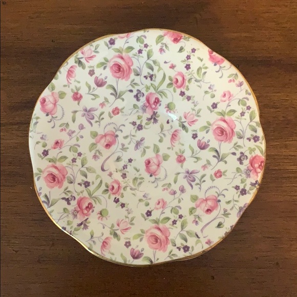 Vintage Rosina Pink Roses Cup and Saucer Set - Picture 5 of 8